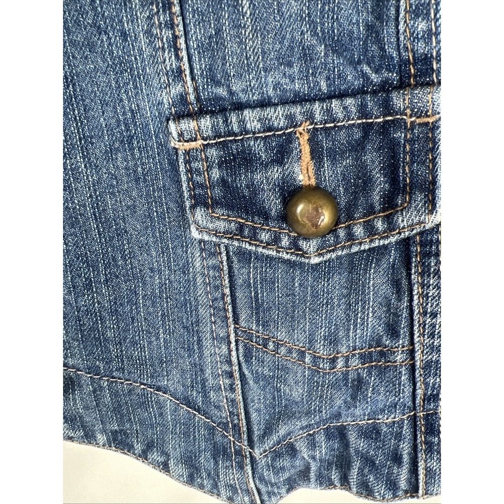 Carols Denims Vest‎ Sz Large Metal Buttons - Picture 9 of 16
